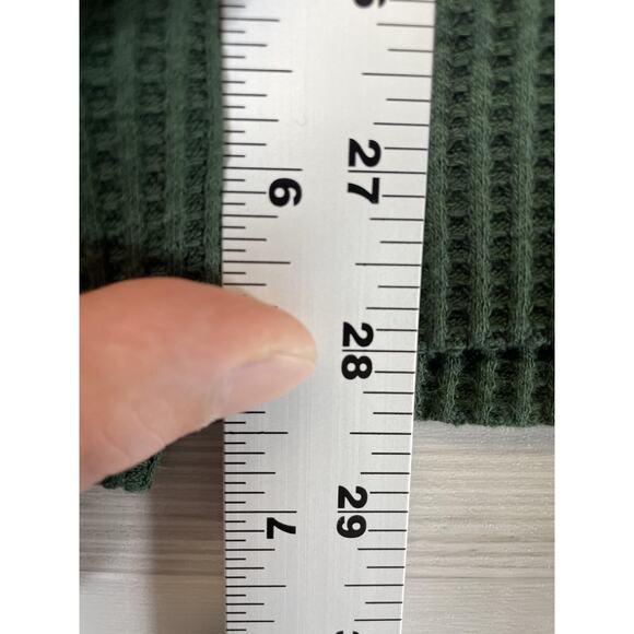 GAP Sweater Womens XL Dark Emerald Long Sleeve Waffle Knit Cowl Neck Pullover - Picture 4 of 9